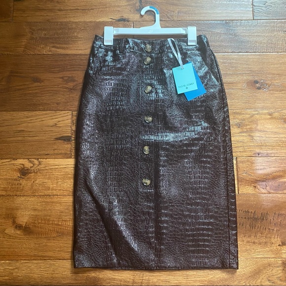 Rachel Comey Dresses & Skirts - Rachel Comey pleather button up skirt
